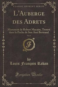 Couverture_L'Auberge des Adrets, Vol. 4