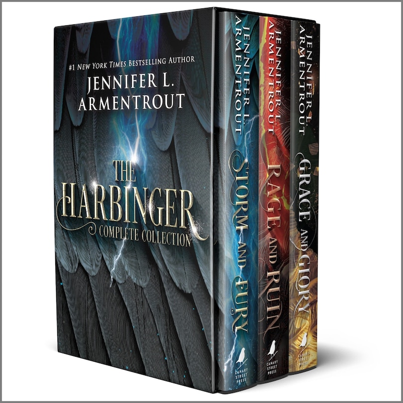Front cover_Jennifer Armentrout Harbinger Series Box Set: Storm and Fury, Rage and Ruin, Grace and Glory