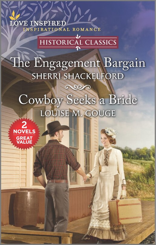 Front cover_The Engagement Bargain and Cowboy Seeks a Bride