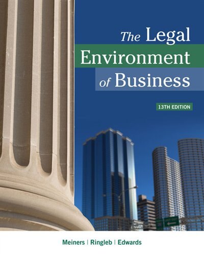 Front cover_The Legal Environment Of Business