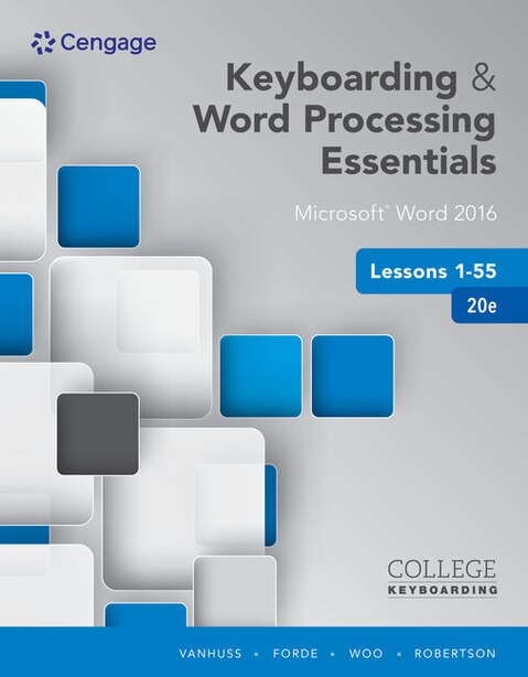 Keyboarding And Word Processing Essentials Lessons 1 55 Microsoft Word 2016 Spiral Bound Version Book Susie H Vanhuss Spiral Bound Chapters Indigo Ca