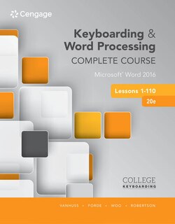 Front cover_Keyboarding and Word Processing Complete Course Lessons 1-110