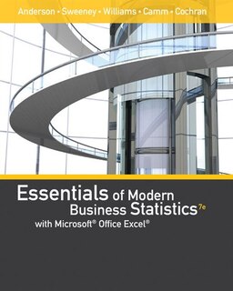 Essentials Of Modern Business Statistics With Microsoft®office Excel® (with Xlstat Education Edition Printed Access®card)