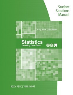 Couverture_Student Solutions Manual For Peck/short's Statistics: Learning From Data, 2nd