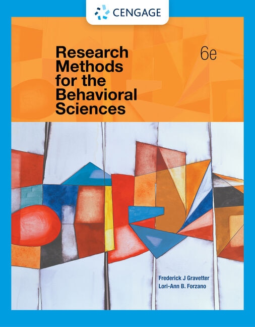 Front cover_Research Methods For The Behavioral Sciences