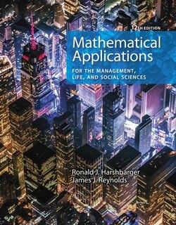 Front cover_Mathematical Applications For The Management, Life, And Social Sciences