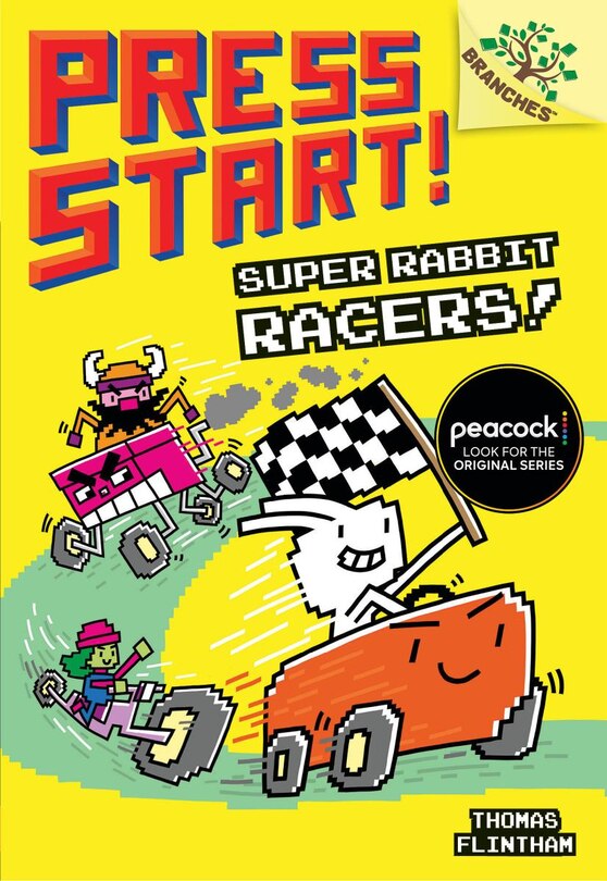 Front cover_Super Rabbit Racers!: A Branches Book (Press Start! #3)