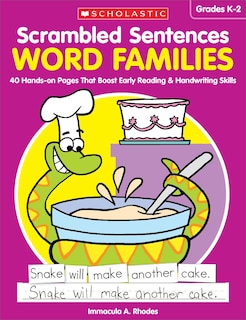Front cover_Scrambled Sentences: Word Families