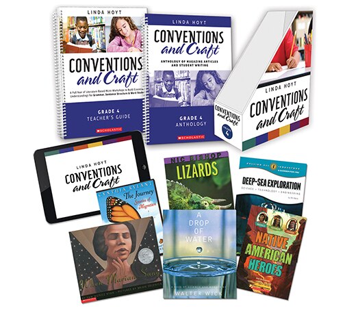 Front cover_Conventions and Craft: A Full Year of Literature-Based Micro-Workshops to Build Essential Understandings for Grammar, Sentence Structure & Word Study