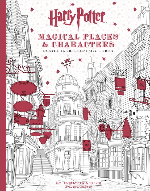 Front cover_Harry Potter Magical Places & Characters Poster Coloring Book