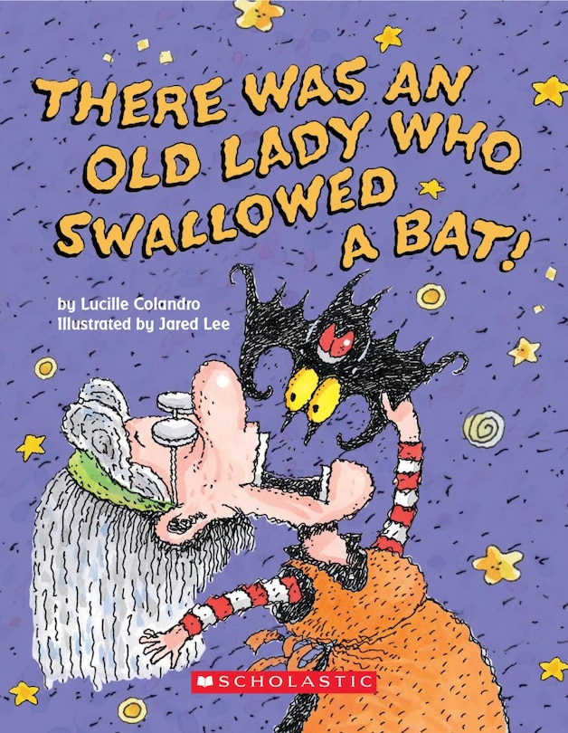 Couverture_There Was an Old Lady Who Swallowed a Bat! (Board Book)
