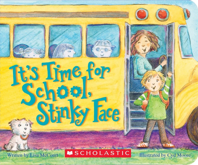 Front cover_It's Time for School, Stinky Face (A Board Book)