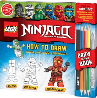 Front cover_Klutz: LEGO® NINJAGO® How to Draw Ninja, Villains, and More!
