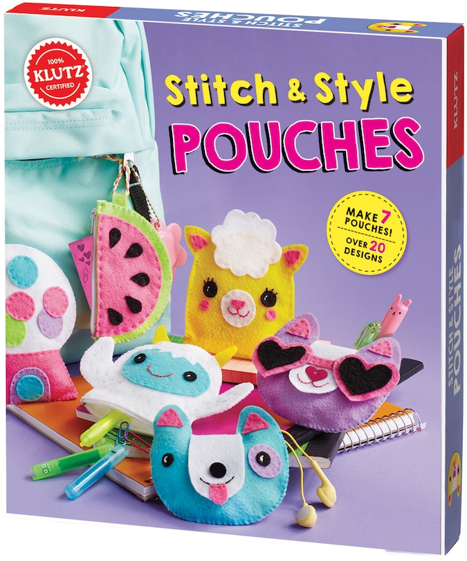 Front cover_Klutz: Stitch & Style Pouches