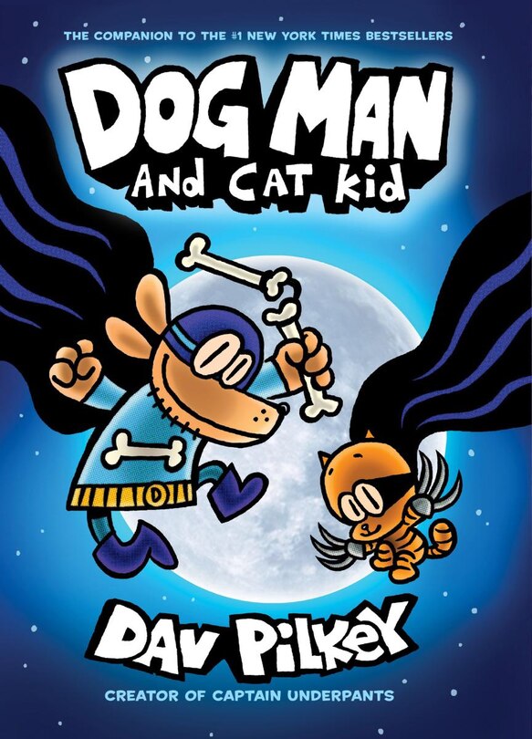 Front cover_Dog Man and Cat Kid: A Graphic Novel (Dog Man #4): From the Creator of Captain Underpants (Library Edition)