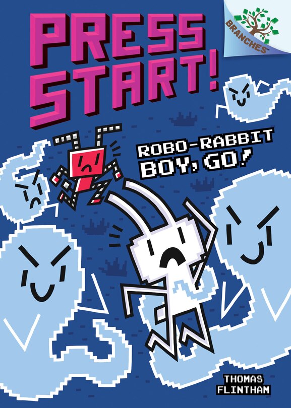 Front cover_Robo-Rabbit Boy, Go!: A Branches Book (Press Start! #7) (Library Edition)