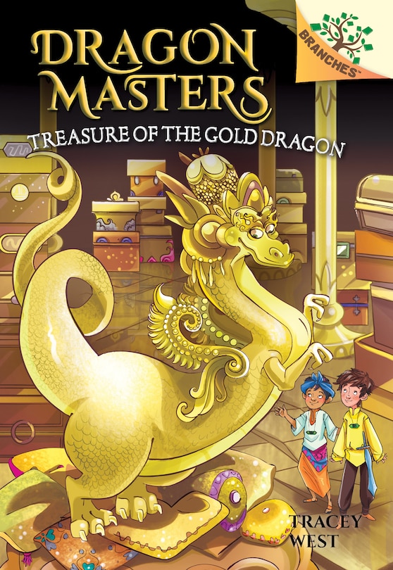 Front cover_Treasure of the Gold Dragon: A Branches Book (Dragon Masters #12) (Library Edition)