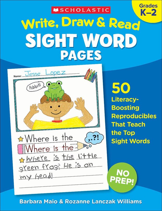 Front cover_Write, Draw & Read Sight Word Pages