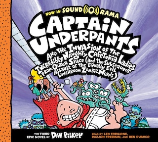 Front cover_Captain Underpants and the Invasion of the Incredibly Naughty Cafeteria Ladies from Outer Space: Color Edition (Captain Underpants #3) (Unabridged edition)