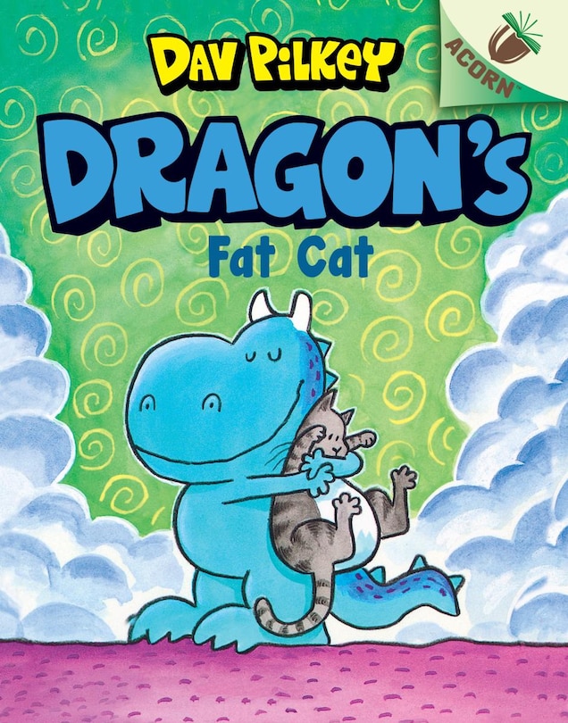 Front cover_Dragon's Fat Cat: An Acorn Book (Dragon #2): From the Creator of Dog Man (Library Edition)