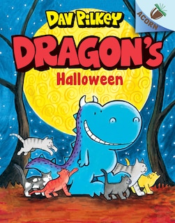 Front cover_Dragon's Halloween: An Acorn Book (Dragon #4): From the Creator of Dog Man (Library Edition)