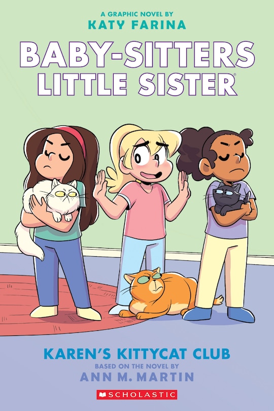 Front cover_Karen's Kittycat Club: A Graphic Novel (Baby-sitters Little Sister #4) (Adapted edition)