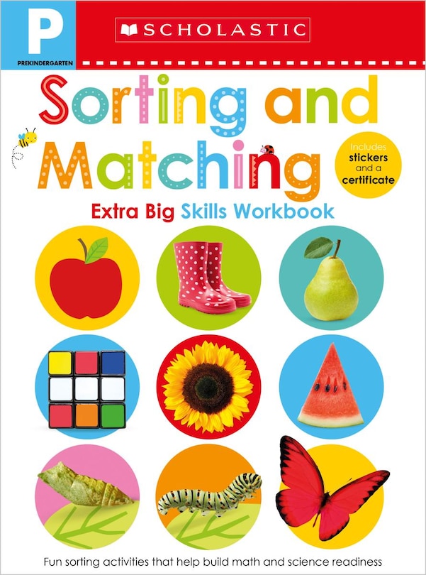 Front cover_Sorting And Matching Pre-k Workbook: Scholastic Early Learners (extra Big Skills Workbook)