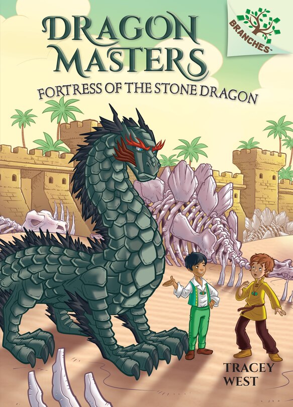 Front cover_Fortress Of The Stone Dragon: A Branches Book (dragon Masters #17) (library Edition)