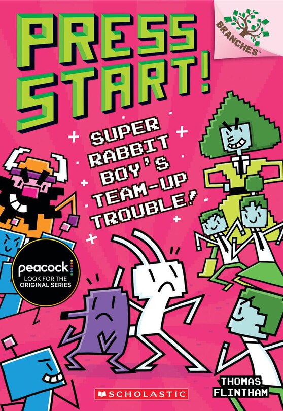 Couverture_Super Rabbit Boy’s Team-Up Trouble!: A Branches Book (Press Start! #10)