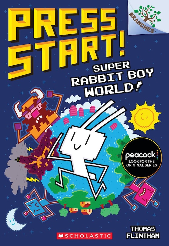 Front cover_Super Rabbit Boy World!: A Branches Book (Press Start! #12)