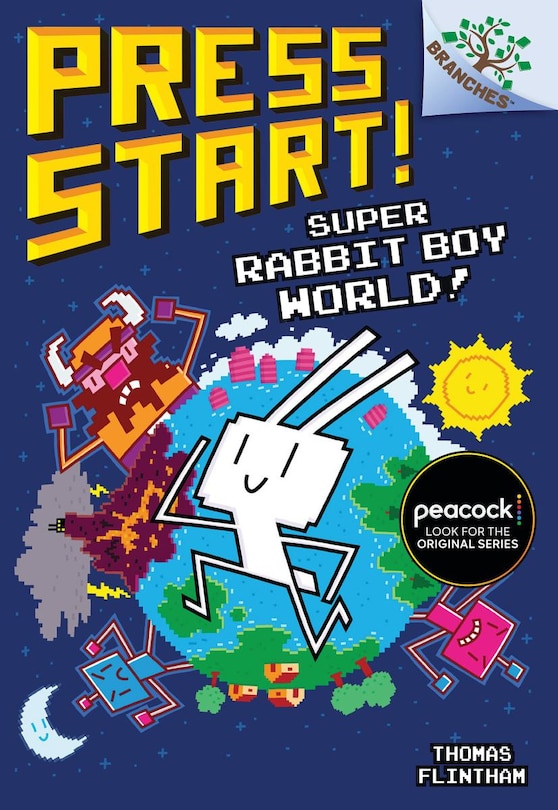 Front cover_Super Rabbit Boy World!: A Branches Book (Press Start! #12) (Library Edition)