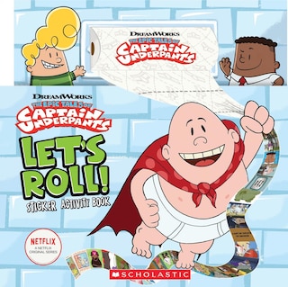 Front cover_Let's Roll! Sticker Activity Book (captain Underpants Tv)