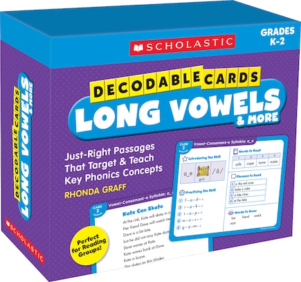 Decodable Cards: Long Vowels & More