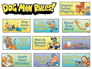 Mini Bulletin Board Dog Man Class Rules