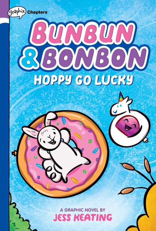 Front cover_Hoppy Go Lucky: A Graphix Chapters Book (Bunbun & Bonbon #2)