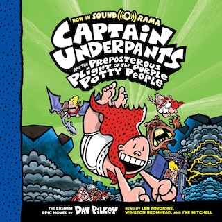 Front cover_Captain Underpants and the Preposterous Plight of the Purple Potty People: Color Edition (Captain Underpants #8) (Unabridged edition)
