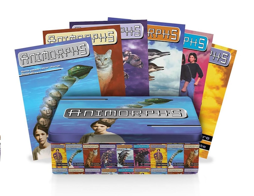 Front cover_Animorphs Retro Tin Set
