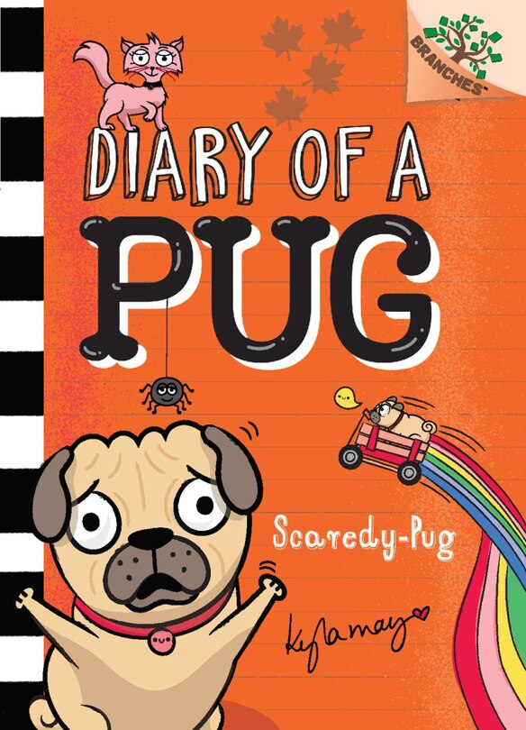 Front cover_Scaredy-Pug: A Branches Book (Diary of a Pug #5) (Library Edition)