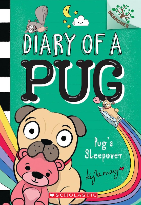 Front cover_Pug's Sleepover: A Branches Book (Diary of a Pug #6)