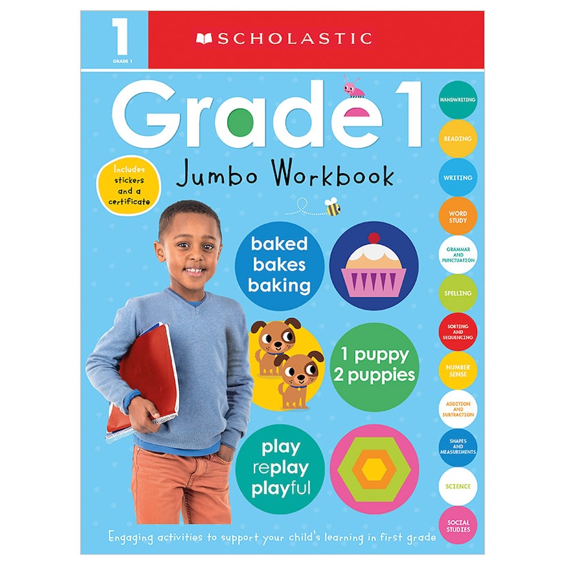 Front cover_First Grade Jumbo Workbook: Scholastic Early Learners (jumbo Workbook)