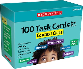 Front cover_100 Task Cards in a Box: Context Clues