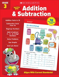 Front cover_Scholastic Success with Addition & Subtraction Grade 3 Workbook