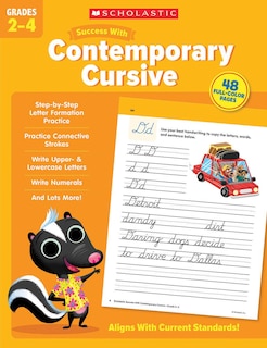 Front cover_Scholastic Success with Contemporary Cursive Grades 2-4 Workbook