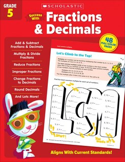 Couverture_Scholastic Success with Fractions & Decimals Grade 5 Workbook
