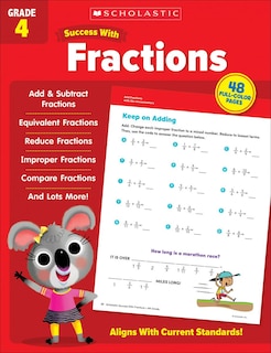 Couverture_Scholastic Success with Fractions Grade 4 Workbook
