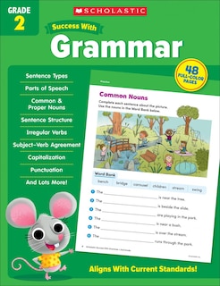 Front cover_Scholastic Success with Grammar Grade 2 Workbook