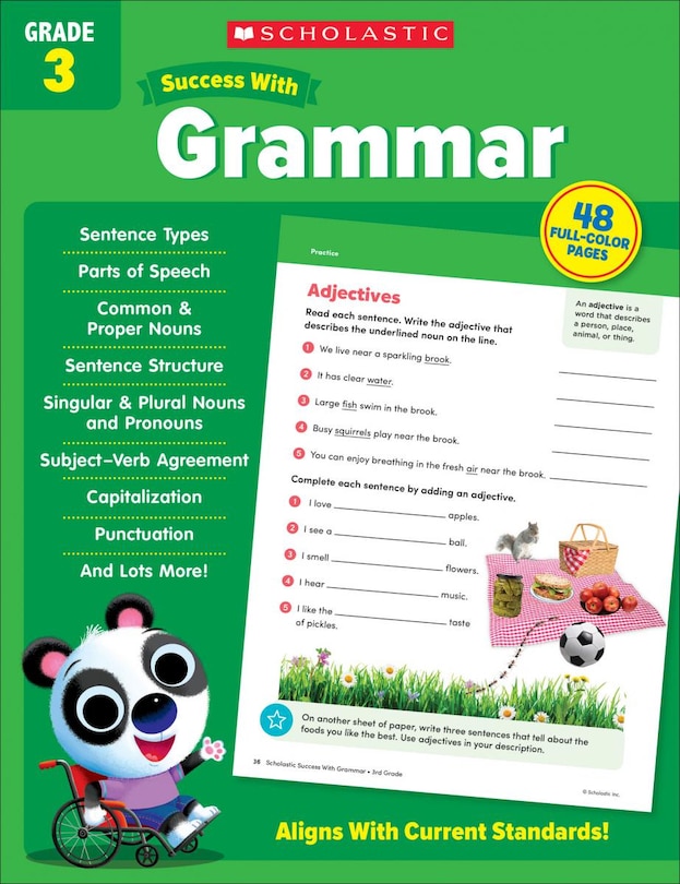 Couverture_Scholastic Success with Grammar Grade 3 Workbook