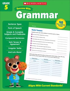 Front cover_Scholastic Success with Grammar Grade 5 Workbook