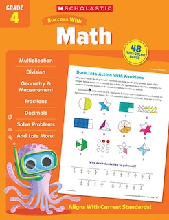 Front cover_Scholastic Success with Math Grade 4 Workbook