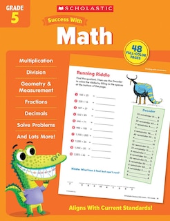 Front cover_Scholastic Success with Math Grade 5 Workbook